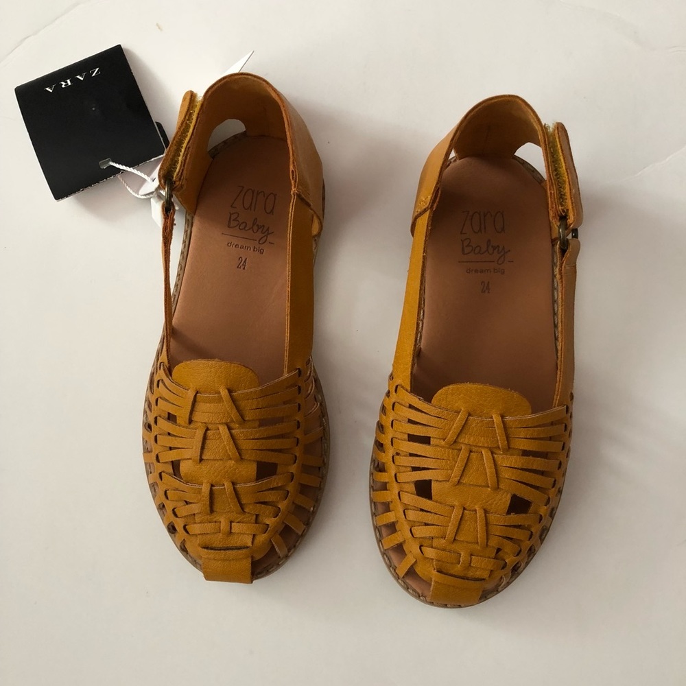Zara mustard yellow sandals - Picture 1 of 3